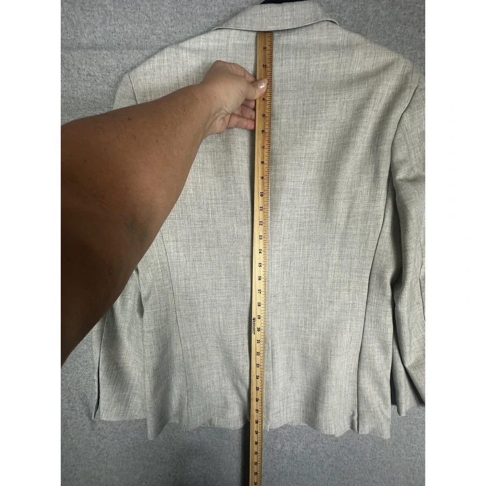 Kudoro Blazer Mens Small Gray One Button Lined Stretch Sport Coat Jacket Wedding